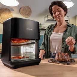 Heteluchtfriteuse - Airfryer Grill - Gezond Koken - Dubbele Weerstand - 4 Liter - Inox — thumbnail 5