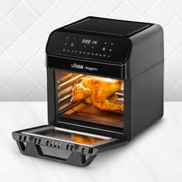 Hete Lucht Friteuse - Olievrije Oven - Gezond Koken - 12 Kookprogramma's - 12 Liter Capaciteit - Zwart — thumbnail 3