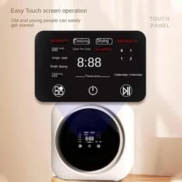 Compacte Volautomatische Mini-Wasmachine met Drogerfunctie voor Ondergoed en Kleine Kleding - Ideaal voor Appartementen en Campers — thumbnail 5