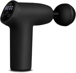 Spokey STILO Massage gun - Zwart - 24W motor - 20 intensiteitsniveaus - 4 massagekoppen - 2000 mAh batterij - 14,8 x 10,7 x 6 cm - 375 gram — thumbnail 1