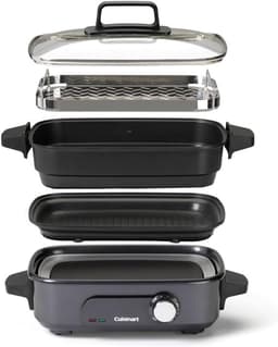 5-in-1 Multi-Cooker en Grill voor Gezond Koken, Met Antiaanbaklaag en Stoomfunctie — thumbnail 1