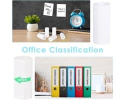 Crrynuo Instant Camera en zelfklevende printbare stickers - Mini thermisch printerpapier (57 x 25 mm) - 10 rollen thermisch papier