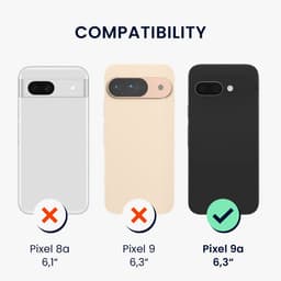 kwmobile telefoonhoesje geschikt voor Google Pixel 9a - Hoesje met siliconen coating - Smartphone case in oudroze — thumbnail 3