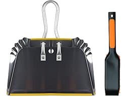 Zware metalen stofpan 17" met reinigingsborstelset