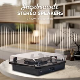 Denver Platenspeler Dual Bluetooth - Ingebouwde Speakers - USB - Retro - VPL230B — thumbnail 5