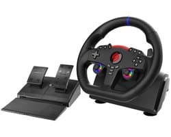 Subsonic Superdrive 270 GT-5 Zwart USB Stuurwiel + pedalen Nintendo Switch, Nintendo Switch 2, PC, PlayStation 4, PlayStation 5, Xbox One, Xbox Series S, Xbox Series X