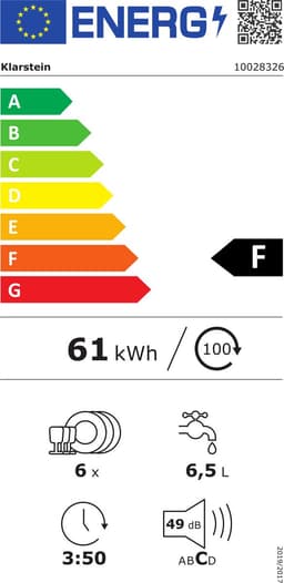 Klarstein Vaatwasser Amazonia 6 - Mini - Vrijstaand - Afwasmachine - 6 Programma's - 55 x 43,5 x 49,5 cm - Zwart - Tafelvaatwasser - 6 Maatgedekken 49 dB 50 cm 1380W - AquaStop Inbouw - glas - Dishwasher - Vaatwasmachine — thumbnail 2