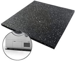 Anti-vibratie mat 60 x 60 cm - 2 cm dik - Geluidsisolatie - Rubber pad voor wasmachine, droger en fitnessapparatuur — thumbnail 3