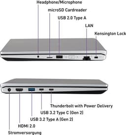Terra Mobile 1551R 15.6" FullHD laptop - Intel Core i7-1355U - 16GB - 1.0TB M.2 SSD - Iris Xe Graphics - Windows 11 Pro — thumbnail 5
