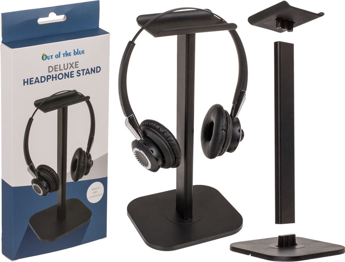 Hoofdtelefoonhouder Standaard – Headset Stand / Koptelefoonhouder – Universele Headphone Stand – Bureau Organiser – Zwart — afbeelding 1