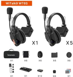 Saramonic WiTalk9 WT6S Headset Draadloos Hoofdband Podium/studio Oplaadhouder Zwart — thumbnail 2