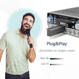 Tech Essentials Draadloze Microfoon - 2 Stuks - USB-C Ontvanger - Karaoke - ASMR - Studio - Geschikt Voor Partybox - 3.5-6.3mm Jack — thumbnail 3