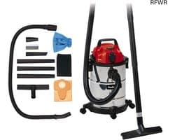 RFWR® Nat- en Droogzuiger met 20L Rvs Reservoir en Automatische Aansluiting