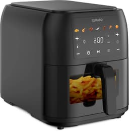 Tomado TAF8002B - Grote airfryer - XXL airfryer - 8 liter - Heteluchtfriteuse - Kijkvenster - Tiptoetsbediening - 7 automatische programma's - Zwart — thumbnail 1