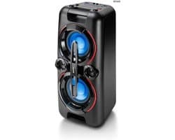 RFWR® Bluetooth Party geluidsinstallatie met LED lichtshow en Bass Boost functie