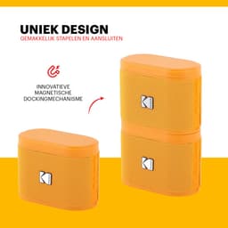 Kodak SoundBrix Bluetooth Speaker – Draadloze Muziek Box –5W RMS - 2pcs – Oranje — thumbnail 3