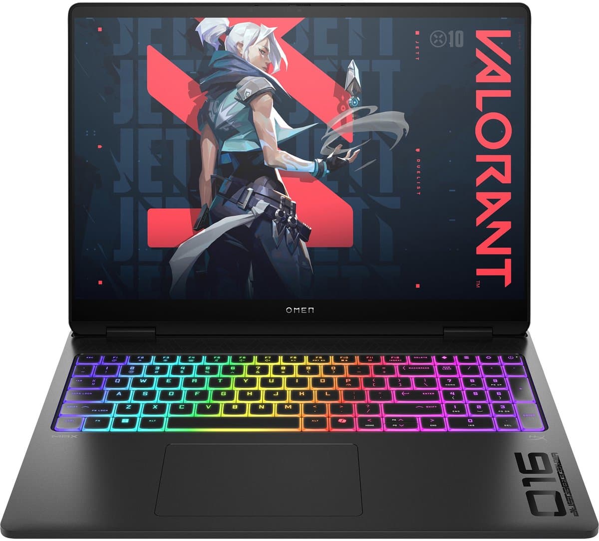 HP OMEN MAX 16-ah0680nd Intel Core Ultra 9 275HX Laptop 40,6 cm (16") WQXGA 64 GB DDR5-SDRAM 2 TB SSD NVIDIA GeForce RTX 5080 Wi-Fi 7 (802.11be) Windows 11 Home AI PC Zwart QWERTY — afbeelding 1