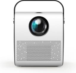 Elementkey BEAM2® - Mini LCD Projector - 3000 Lumen - Bluetooth - 6W Speakers - Home Cinema Beamer - Draagbaar - Wit — thumbnail 1