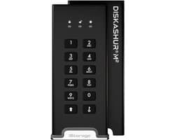 iStorage diskAshur M2 - externe harde schijf - M2 SSD - 1 TB - USB - 256-bit - Zwart