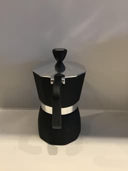 Doffee Moka Express percolator koffiemaker 3 kops zwart — thumbnail 1