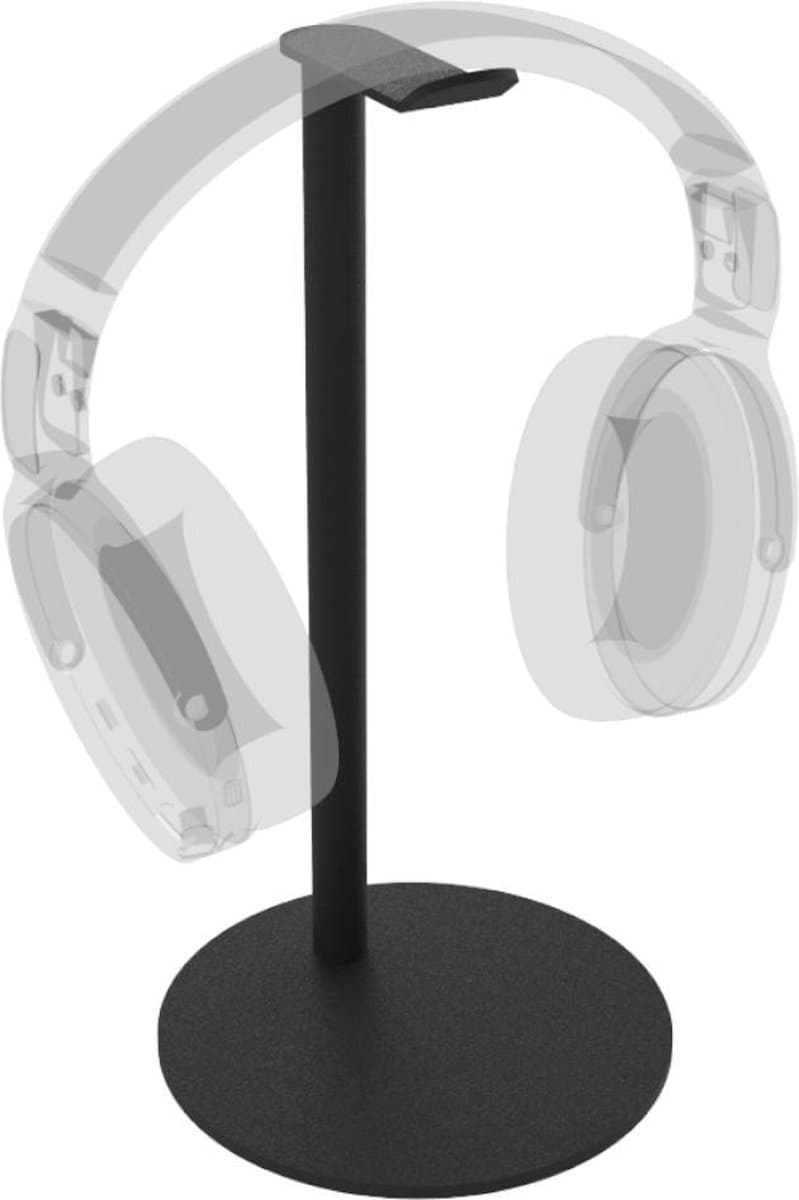 Cavus HSB Sphere Design Standaard voor Hoofdtelefoon - Koptelefoon Houder Trendy Zwart Staal - Rond — afbeelding 1