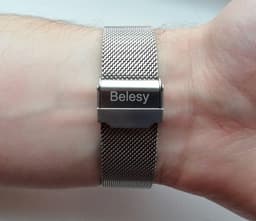 Belesy® SMART - Smartwatch Dames - Smartwatch Heren - Horloge - Stappenteller - Nederlandse handleiding - 1.3 inch - Kleurenscherm - Full Touch - Bluetooth Bellen - Zilver - Staal - Moederdag — thumbnail 4