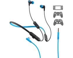 JLab Play Gaming Bluetooth Oordopjes met Nekband - Draadloze Oortjes - Ideaal om te gamen - 8 Uur Batterijduur - Geschikt Voor PS / Nintendo / Xbox
