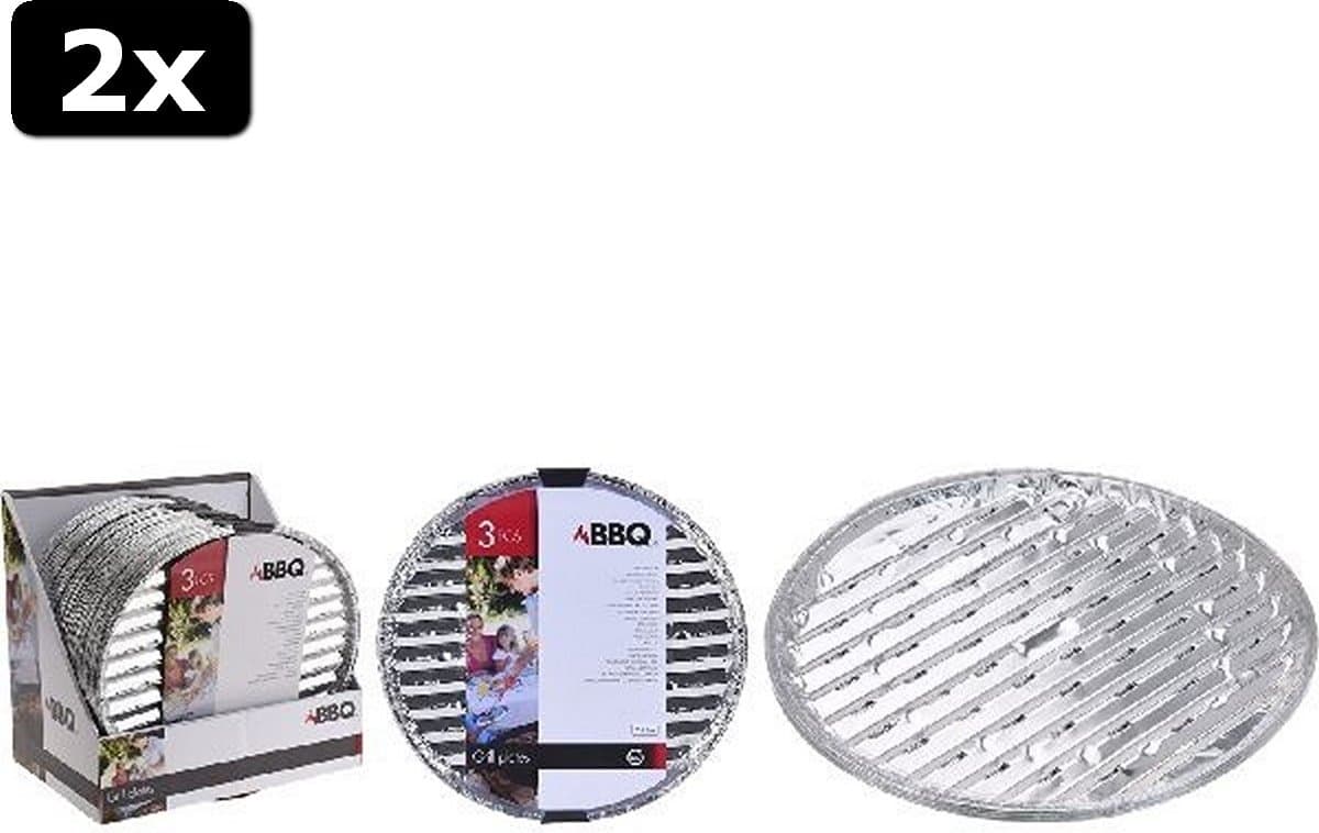 2x BBQ Barbecue Grillschalen Rond 3stuks — afbeelding 1