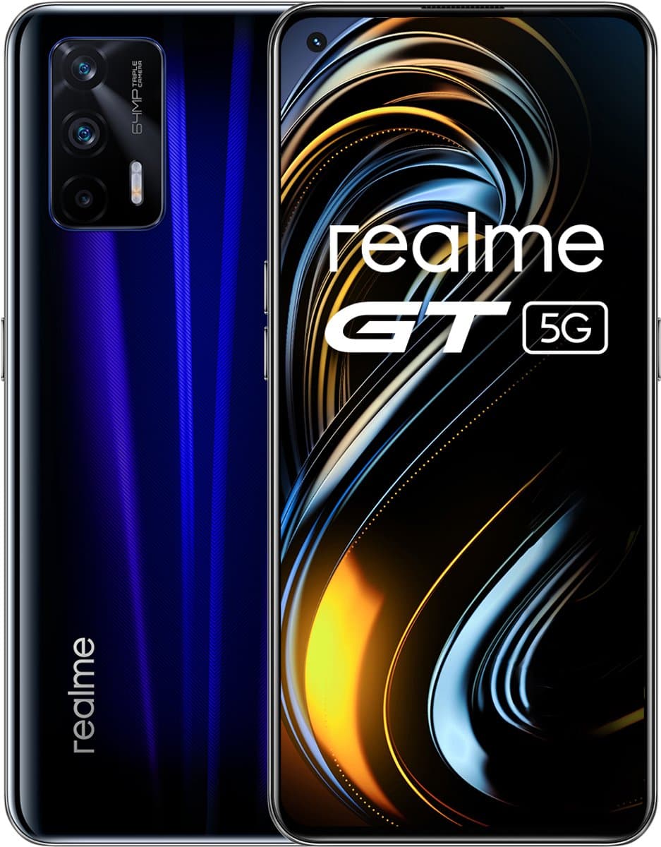 Realme GT 5G 16,3 cm (6.43") Dual SIM Android 11 USB Type-C 8 GB 128 GB 4500 mAh Blauw — afbeelding 1