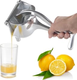 Ntech Citruspers - Citroenpers RVS - Limoenpers - Sinaasappel juicer - Handpers - Handmatige Fruitpers -Handcitruspers - Citrusknijper RVS — thumbnail 1