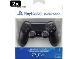 2x Sony DualShock 4 Controller V2 - PS4 - Zwart