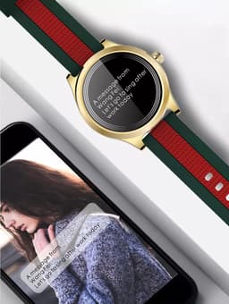 Darenci Smartwatch Majestic – Unisex Smartwatch met Touchscreen – Activity Tracker met Stappenteller, Bloeddrukmeter, Zuurstofmeter & Calorieënteller – Siliconen Band – Zwart/Grijs/Zilver — thumbnail 4