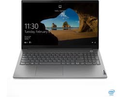 Lenovo ThinkBook 15 Notebook 39,6 cm (15.6") 1920 x 1080 Pixels Intel® 11de generatie Core™ i5 8 GB DDR4-SDRAM 256 GB SSD Wi-Fi 6 (802.11ax) Windows 10 Pro Grijs