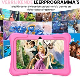 Oneiro Kindertablet KIDSPLAY 7 inch ROZE - Kindertablet vanaf 3 jaar - Ouder Control App - Beschermhoes - Android 11 – 3000 Mah Batterij - Roze — thumbnail 4