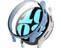 Screen protector case voor Samsung Galaxy Watch 6 - 44mm - Lichtblauw