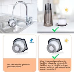 Handstofzuiger - Accu-handstofzuiger - Draadloze Autostofzuiger - Kleine Handstofzuiger - Oplaadbare Mini-Stofzuiger voor Thuis en Auto - 120 Watt - Nat en Droog - Zakloos - Led Licht - Autostofzuiger - Reiniging - Draadlos - Wasbaar — thumbnail 2
