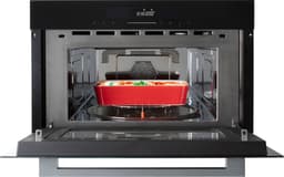 Inventum IMC3834GT - Inbouw combi-oven - Hetelucht - Magnetron - Grill - 34 liter - 38 cm hoog - Tot 220 graden - Zwart/RVS — thumbnail 4