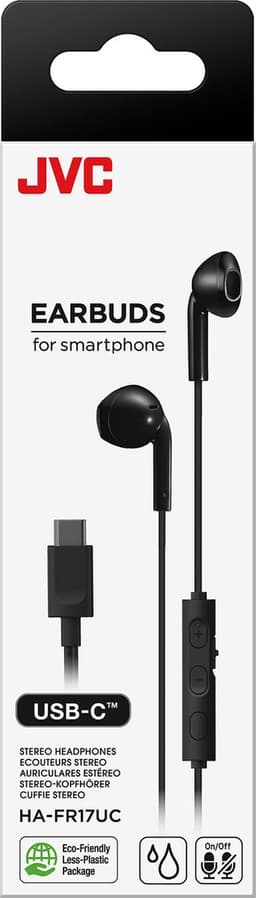 JVC HA-FR17UC - In-Ear USB-C Stereo Headset + Remote - Zwart — thumbnail 5