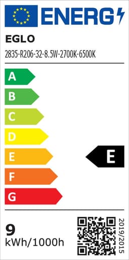 EGLO Ortona - Plafondventilator met lamp - ø46cm - 3 snelheden - LED Dimbaar - Energiezuinig - AC longer life - Wit — thumbnail 2