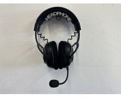 Hoofdtelefoon houder - muurbevestiging - wandbevestiging - Zilver grijs