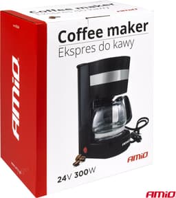 AMiO Koffiezetapparaat Auto Koffiezetter met Koffiekan (24v/250w) Zwart met Autostekker Sigarettenaanstekerplug — thumbnail 5