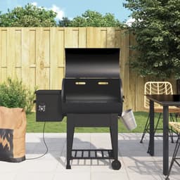vidaXL - Pelletbarbecue - met - bodemplaat - 94 - cm - ijzer - zwart — thumbnail 1
