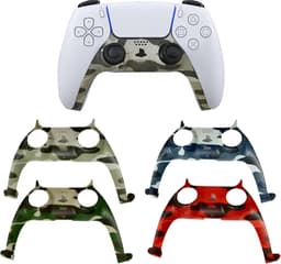 TURQERO Playstation 5 controller faceplate - PS5 Controller behuizing - PS5 accessoires - Goud - Geschikt voor playstation 5 controller- Inclusief Thumb Grips — thumbnail 3