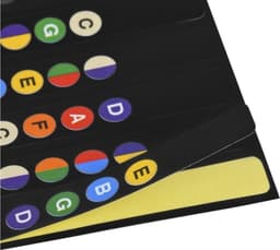 CHPN - Gitaar sticker - Oefensticker voor gitaar - Fretboard - Fretboard Labels voor 6-snarige Akoestische en Elektrische Gitaren - Notities Map Stickers & Decals - Gitaar leren spelen - Noten stickers — thumbnail 2