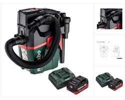 Metabo AS 18 L PC Compact accustofzuiger 18 V 6 l IPX4 stofklasse L nat en droog + 1x accu 8,0 Ah + oplader