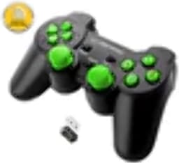 Esperanza EGG108G Wireless Gamepad 2,4Ghz PS3/PC USB Gladiator Schwarz/Grun — thumbnail 2