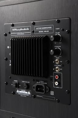 Wharfedale WH-D8 Actieve subwoofer – 200 mm woofer – Dynamische bas – Compact MDF-ontwerp – Zwart — thumbnail 5