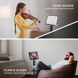 Muziekstandaard voor tablet en Pad (max 12,0 inch) - Lessenaar voor digitale bladmuziek — thumbnail 5