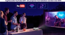 Beamer - Streamen Vanaf Je Telefoon Met Wifi - Mini Projector - HDMI - Youtube - Ingebouwde Speaker - Full HD - IOS & Android - 1280 x 720 — thumbnail 5