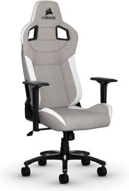 Corsair T3 Rush gamestoel - Zitgedeelte van mesh -Rugsteun van gaas - Zwart/Grijs — thumbnail 1